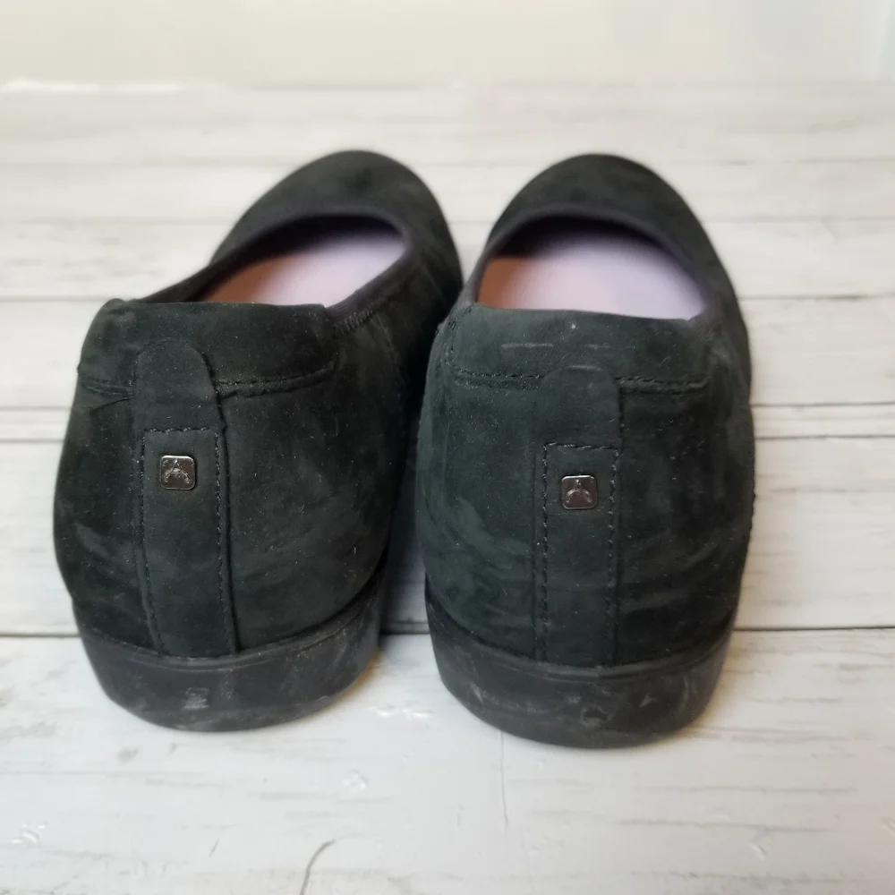 Aravon Abbey Suede Textured Ballet Loafers
